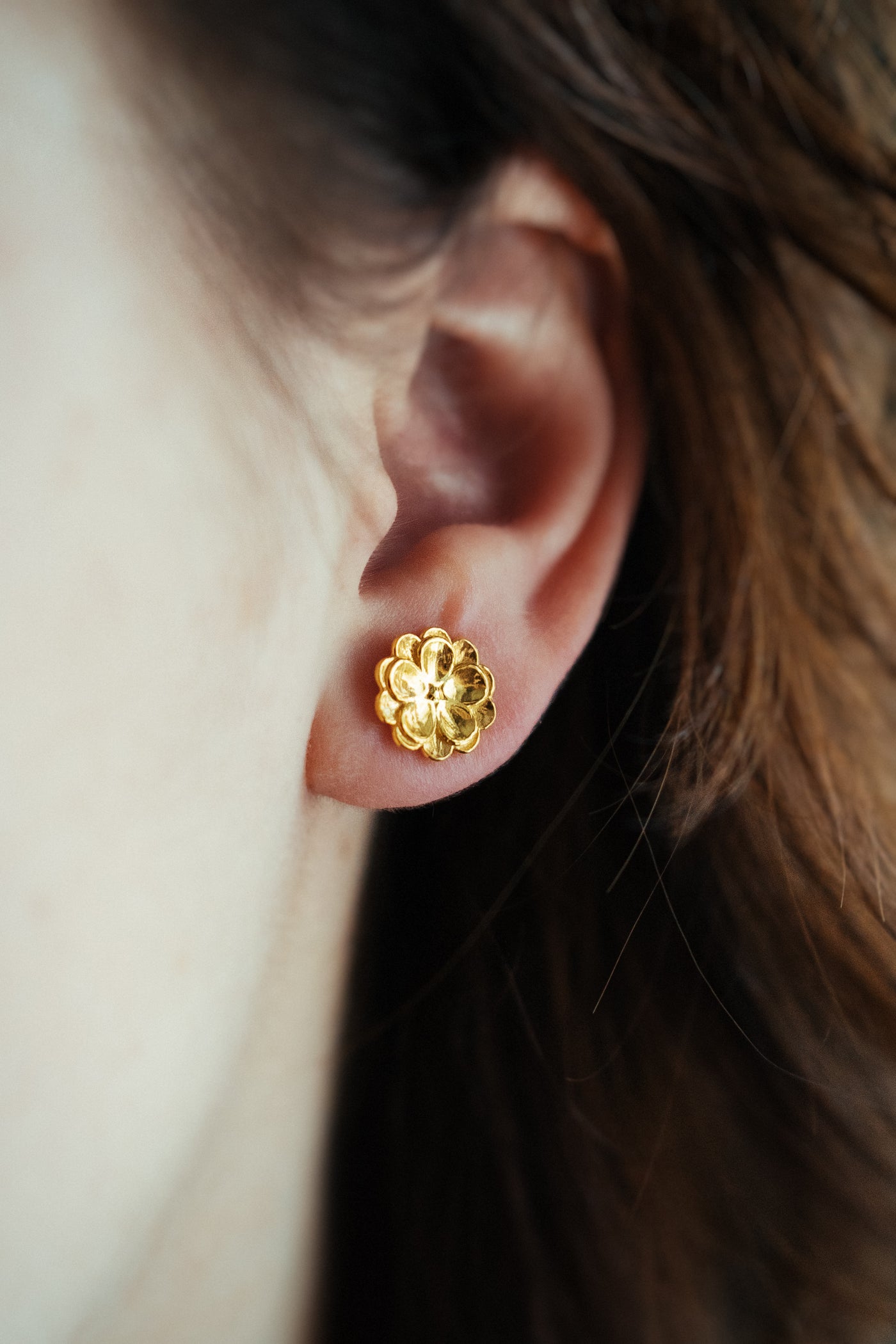 Floral boho style earrings.