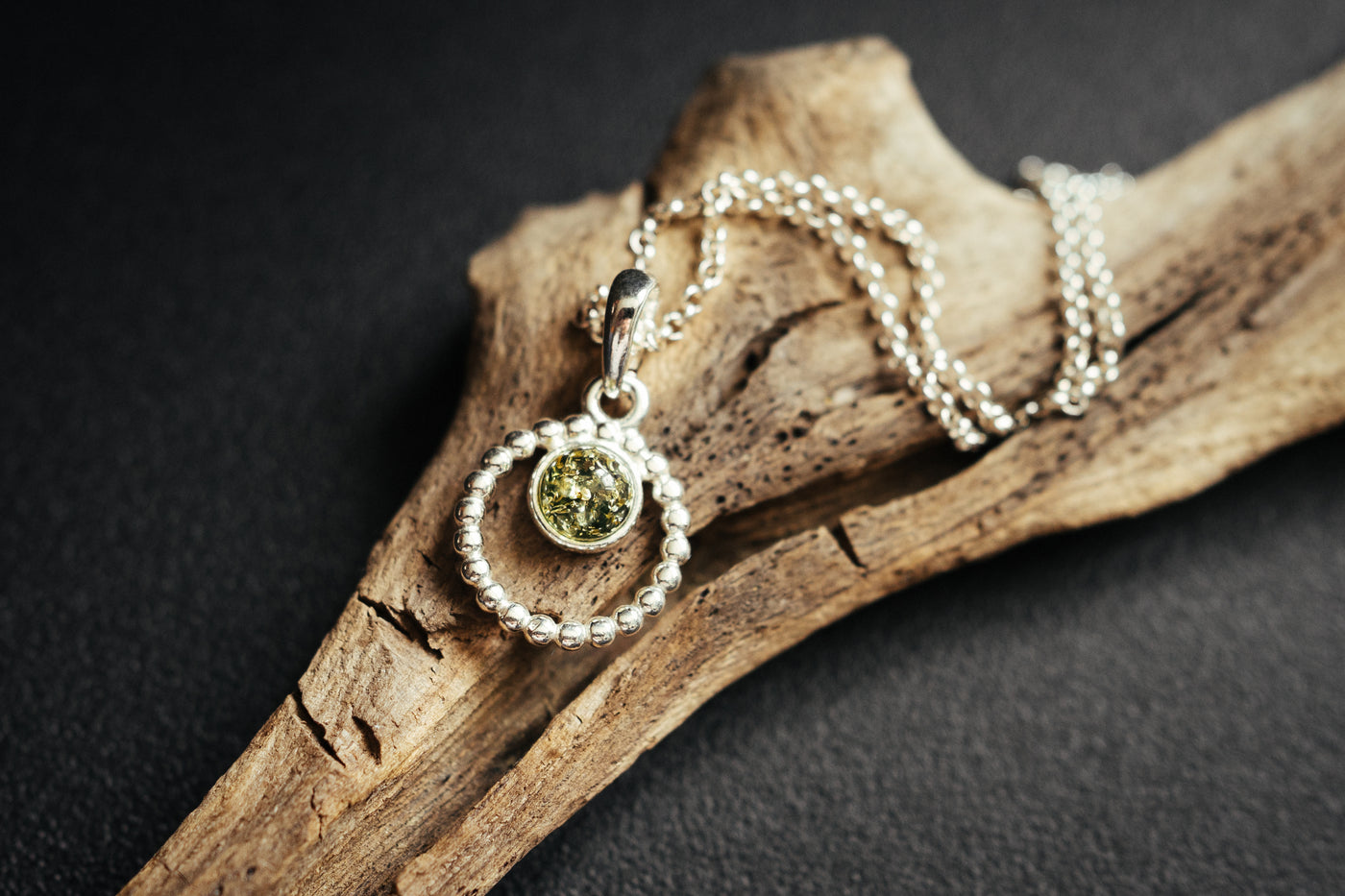Dainty circle pendnat.