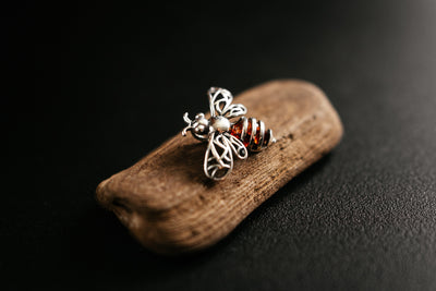 Baltic Amber Bee Pendant