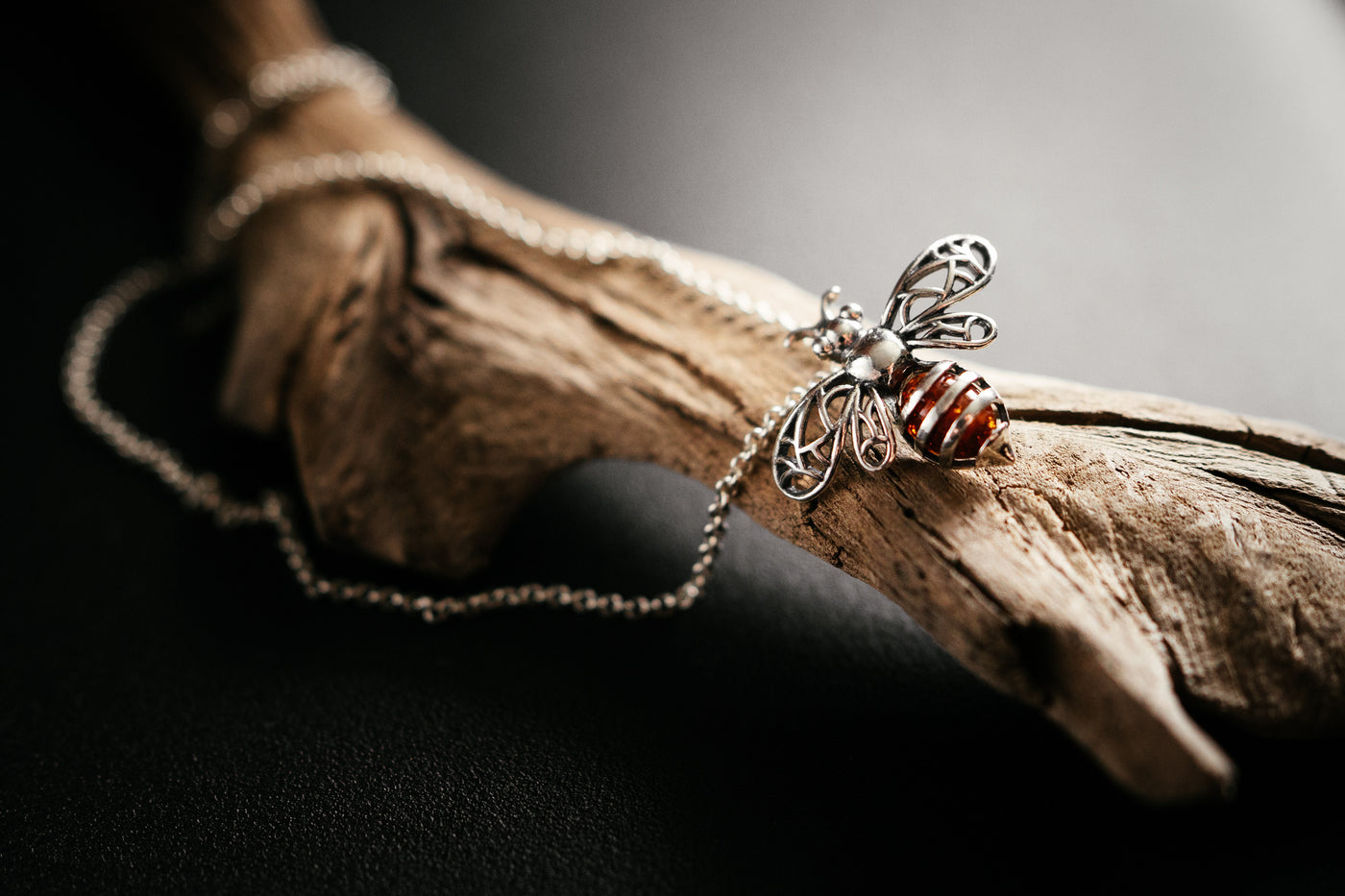 Baltic Amber Bee Pendant